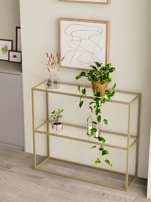 Normadia Modern 100 cm Dresuar ve Raflı Kahve Köşesi, Şık Dekoratif Tasarım