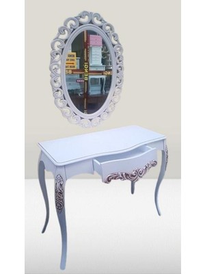 Normadia Vintage Oymalı Dresuar, Kayın Lükens Ayak, Bombe Kapak, El Yapımı