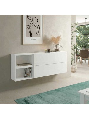 Normadia Şık ve Modern Beyaz Dekoratif Dresuar, Fonksiyonel Tasarım