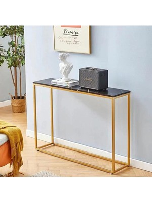 Normadia Şık Metal Ayaklı Klasik Dresuar, Antre ve Hol Dekorasyonu Için