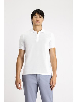 Kiğılı Slim Fit Dar Kesim Pamuk Polo Yaka Tişört