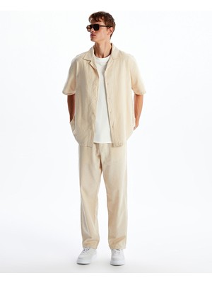 Lc Waikiki Yeni Sezon Rahat Kalıp Keten Karışımlı Erkek Pantolon