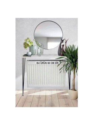 Normadia 4 Köşe Oval Beyaz Çok Amaçlı Petek Üstü Raf, 60 Cm, Şık ve Kullanışlı