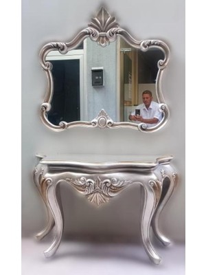 Normadia Şık ve Modern Döküm Eskitme Dresuar, Gri-Kahve Tonlarda El Yapımı Ürün