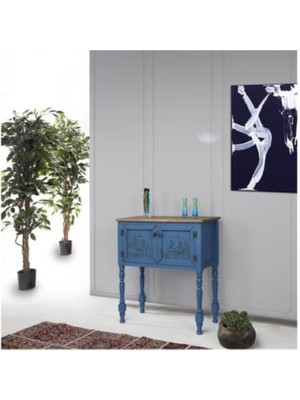 Normadia Pastel Boyalı Ahşap Eskitme Tarz Dresuar, Şık ve Kullanışlı Tasarım