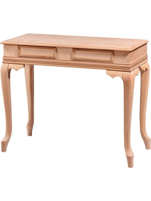 Normadia 100 cm Rustik Nil Dresuar, Cilasız Ham Ahşap, Zarif ve Şık Tasarım