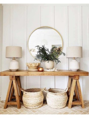 Normadia Doğal Ahşap Rustik Dresuar, Şık ve Zarif Ev Dekorasyonu Için