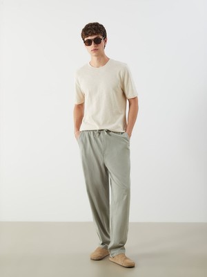 Lc Waikiki Yeni Sezon Rahat Kalıp Keten Karışımlı Erkek Pantolon