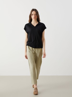 Lc Waikiki Yeni Sezon Beli Lastikli Havuç Kesim Kadın Pantolon