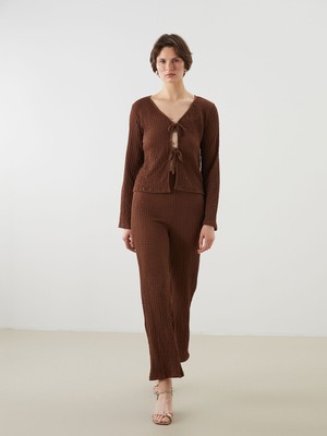 Lc Waikiki Yeni Sezon Beli Lastikli Dokulu Kadın Pantolon