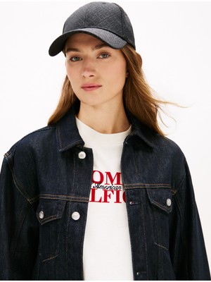 Tommy Hilfiger Siyah Kadın Şapka Th Monogram Cap