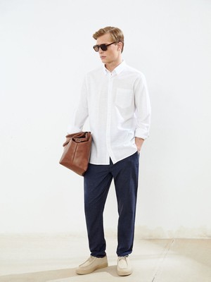 Lc Waikiki Yeni Sezon Standart Kalıp Keten Karışımlı Erkek Chino Pantolon