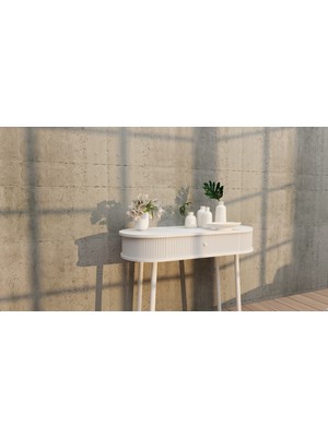 Normadia Renkli Ahşap Ayaklı Dekoratif Bombe Dresuar, Şık ve Modern Tasarım