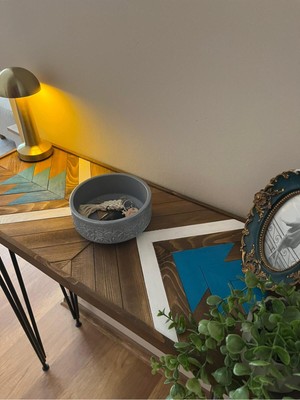 Normadia Şık Ahşap Dresuar Konsol Rafı, 30X80 Cm, Dekoratif ve Fonksiyonel