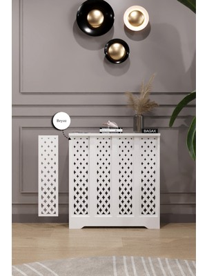 Normadia Beyaz Sümela Model Dresuar, Petek Kaplama, Iç 76 cm Dış 80 cm