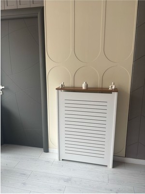 Normadia Teak-Beyaz Petek Önü Kaplama, Yüksek Petekler Için Şık ve Koruyucu Dresuar