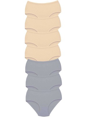 Giyim 7 Adet Tutku Kadın Yüksek Bel Bato Kalın Lastik Külot S8