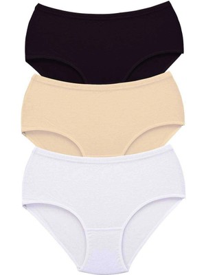 Giyim 3 Adet Tutku Kadın Yüksek Bel Bato Kalın Lastik Külot S5