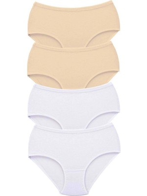 Giyim 4 Adet Tutku Kadın Yüksek Bel Bato Kalın Lastik Külot S9