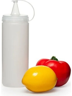 Novytech Şeffaf Sos Şişesi - 1000ML Dev Boy - Lisinya