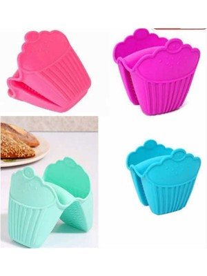 Novytech Fırın Eldiveni Silikon Kaymaz Su Geçirmez Yanmaz Silikon Eldiven - Lisinya