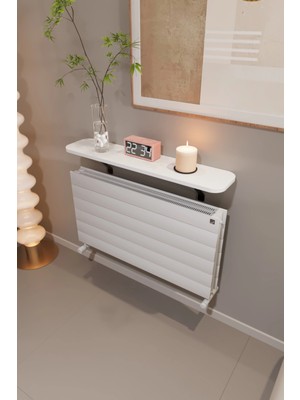 Normadia Şık Petek Üstü Dekoratif Uçan Raf, 80 Cm, Modern Tasarım