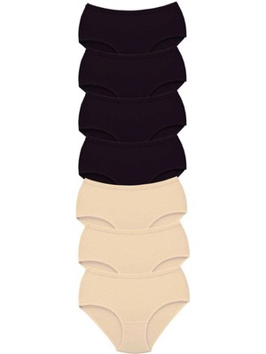 Giyim 7 Adet Tutku Kadın Yüksek Bel Bato Kalın Lastik Külot S2