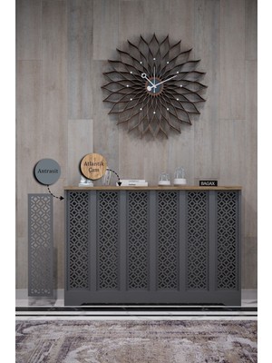 Normadia Antrasit ve Atlantik Çam Renkli Modern Dresuar, 120 cm Dış Ölçü