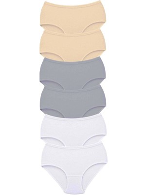 Giyim 6 Adet Tutku Kadın Yüksek Bel Bato Kalın Lastik Külot S20