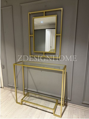 Normadia Şık Gold Dresuar Takım Zdesıgnhome Z04, Modern ve Zarif Tasarım