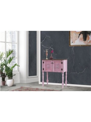 Normadia Ahşap Pastel Renkli Eskitme Tarz Dresuar, Şık ve Doğal Dekorasyon Seçeneği