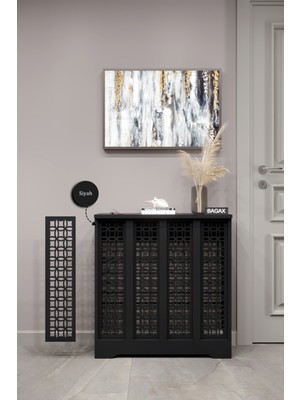 Normadia Siyah Ayasofya Modeli, Petek Kaplama, 80 cm Dış Ölçü, Şık Tasarım