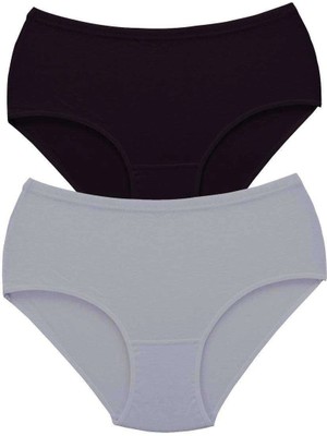 Giyim 2 Adet Tutku Kadın Yüksek Bel Bato Kalın Lastik Külot S3