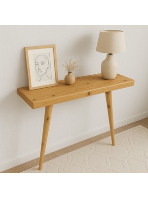 Normadia El Yapımı Minimalist Masif Ahşap Dresuar, Özel Tasarım Konsol Masa