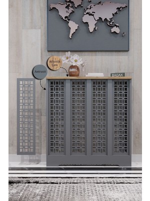 Normadia Ayasofya Model Dresuar, Antrasit Çam Renk, 76 cm Iç Ölçü, 80 cm Dış Ölçü