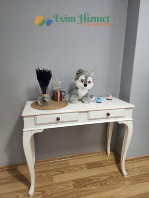 Normadia 100 cm Beyaz Eskitme Çekmeceli Çok Fonksiyonlu Dresuar