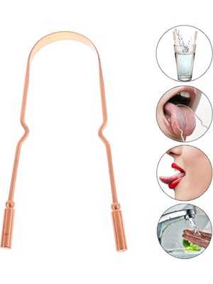 Novytech Dil Plağı Temizleme Aparatı - Dil Bakır Oil Pulling - Lisinya