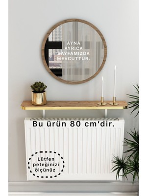 Normadia Çam Petek Üstü Tak Çıkar Uçan Raf ve Dresuar Oval Kesim 80 cm