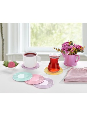 Novytech Silikon Bardak Altlığı - 3 Adet - Lisinya