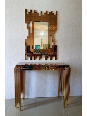 Normadia Gold Kaplamalı Metal Ayak ile Şık ve Modern Dresuar Tasarımı