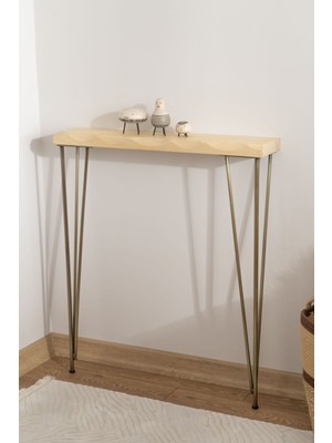 Normadia Şık Pirinç Eskitme Ayaklı Dresuar, Modern ve Zarif Tasarım