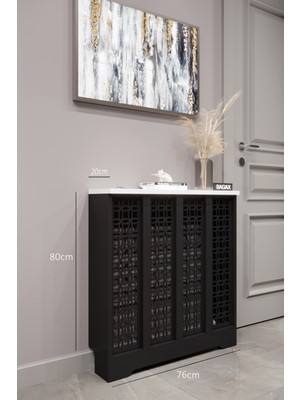 Normadia Siyah Beyaz Ayasofya Modeli, Petek Kaplama, 76CM Iç Ölçü, 80CM Dış Ölçü