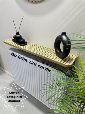 Normadia Oval Kesim Petek Üstü Tak Çıkar Uçan Raf, Duvar Montajsız 120 cm