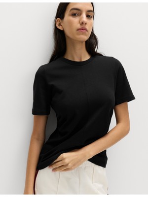 Marks & Spencer Saf Pamuklu Büzgülü T-Shirt