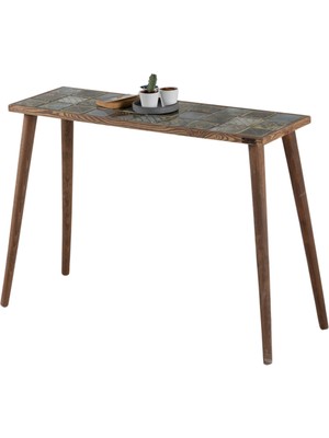 Normadia Büyük Seramik Ahşap Dresuar, Antre ve Salon Için, 100X32 cm