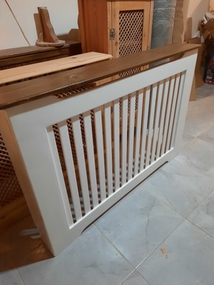 Normadia Koyu Ceviz ve Beyaz Ahşap Petek Önü Kapama Dresuar 96CM Iç Ölçü