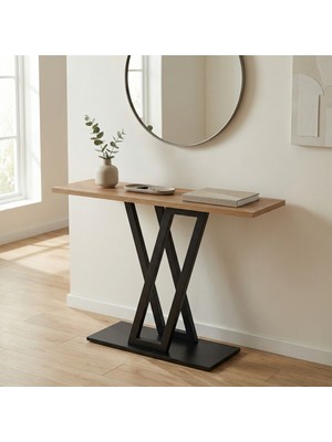 Normadia Modern Ceviz Renkli Metal Ayaklı Dresuar, Şık ve Kullanışlı Tasarım