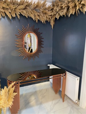 Normadia Piyano Bakır Renk Dresuar Takımı Lüx Paslanmaz Kaplama