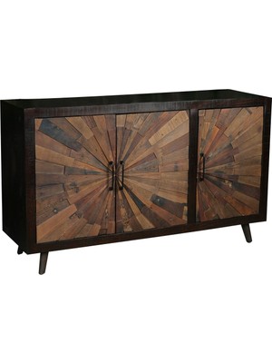 Normadia El Yapımı Doğal Ahşap Otantik Dresuar ve Konsol Şık Tasarım