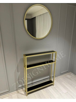 Normadia Şık 70 cm Ayna ve 80X15X100 cm Dresuar Takımı Seti